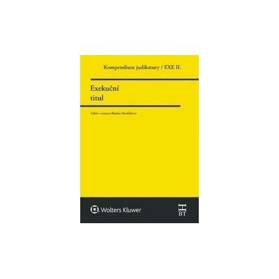 Kompendium judikatury. Exekuční titul. 2. díl