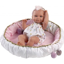 Llorens 73802 NEW BORN DIEVČATKO- realistické bábätko s celovinylovým telom 40 cm