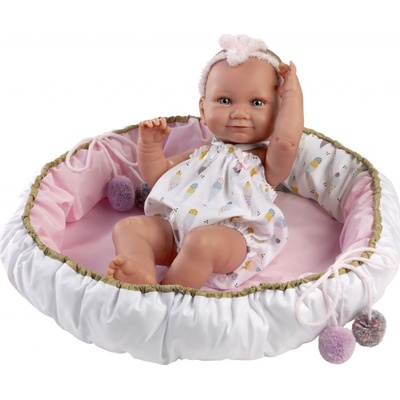 Llorens 73802 NEW BORN DIEVČATKO- realistické bábätko s celovinylovým telom 40 cm