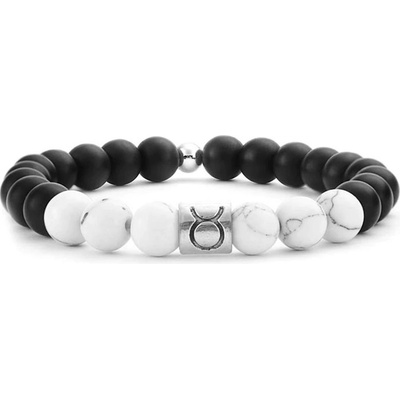 Budnej minerální ve znamení BÝK z howlitu a onyxu MN1801