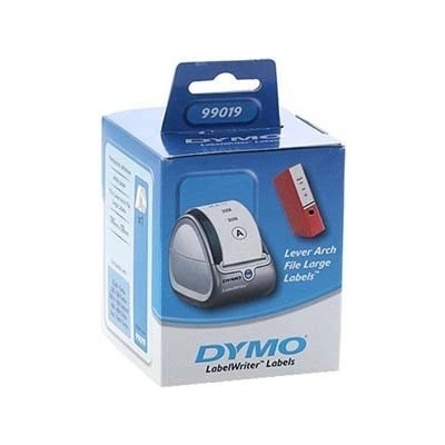 DYMO 99019, S0722480, 59мм x 190мм, бели хартиени етикети за широки папки (99019)