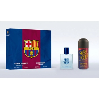 EP Line FC Barcelona Подаръчен комплект, Тоалетна вода 100ml + Дезодорант v spreji 150ml - опаковката му е повредена, мъже