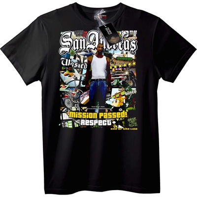 NOONEBRAND Тениска GTA Мисията Преминала - 2XL, Black