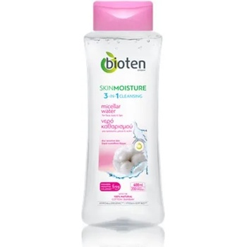 Bioten Cosmetics Skin Moisutre 3 в 1 Мицеларна вода с екстракт от памук за суха и чувствителна кожа 400 мл