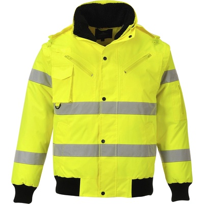 Portwest HI-VIS BOMBER 3V1 C467 / Изолирана светлоотразителна бомбърка 3v1 - HV жълта XL (C467YERXL)