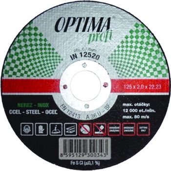 Optima Kotouč řezný 180 x 1,6 mm IN18016