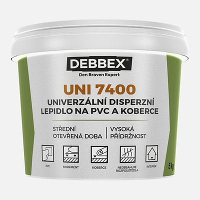 Debbex Univerzální disperzní lepidlo na PVC a linoleum UNI 7400 DEBBEX 1kg