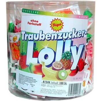 FRIGEO Traubenzucker lízátko hroznový cukr 100 ks 750 g