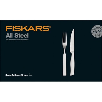 FISKARS All Steel Súprava steakových príborov 24 ks