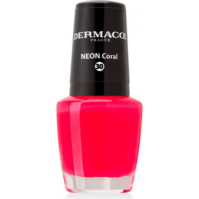 Dermacol Neonový lak na nehty 30 Neon Coral 5 ml – Zboží Dáma