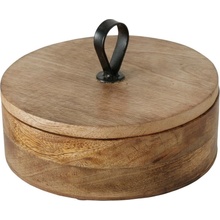 Boltze Dřevěný box z mangového dřeva Kabir 19 cm