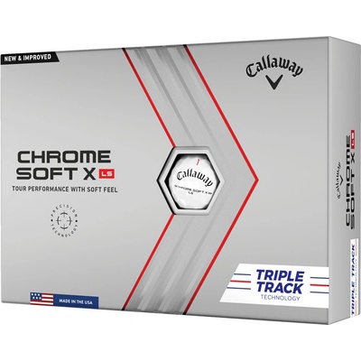 Callaway Chrome Soft X LS 22 Triple Track biele 3 ks
