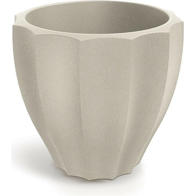Prosperplast Plastový květináč RONAN ROUNDE pískový, 40 cm