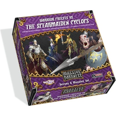 Cool Mini Or Not Massive Darkness: Warrior Priests vs The Spearmaiden Cyclops