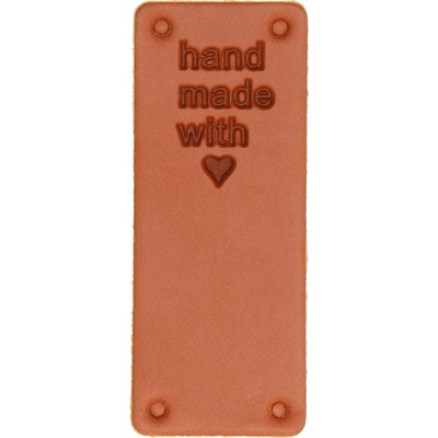 Naše galanterie Koženková cedulka Hand Made With Love – Zboží Dáma