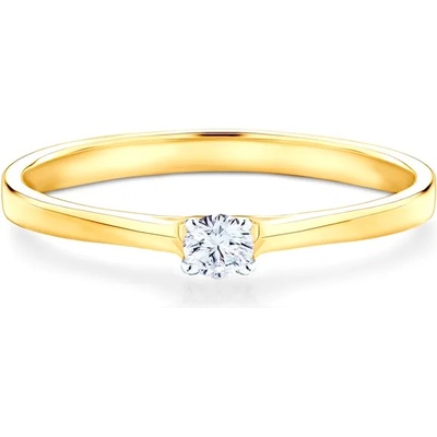 SAVICKI Годежен пръстен savicki: двуцветно злато. диамант