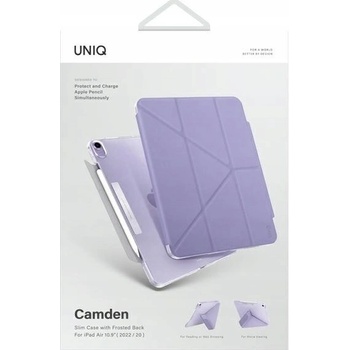 Uniq Camden antibakteriální pouzdro iPad Air 10.9 2022 2020 UNIQ-NPDA10.9GAR 2022 CAMPUR fialové