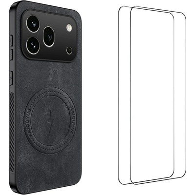 Huawei WANLONFENG SD Магнитен Калъф за Honor 600 Pro 5G / 600 5G - PC+TPU, Nappa текстура, 2 стъкла, 4 цвята