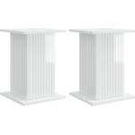 vidaXL Стойка за растения 2 бр. Бял гланц 30, 5 x 30 x 43 см (899807)