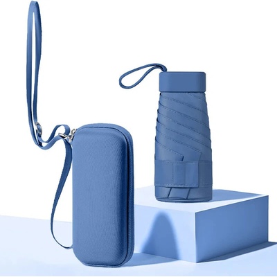 Skládací mini deštník v kabelce Blue Haze