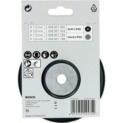 BOSCH Podložný tanier 115 mm; Hard; matica M14 2608601783