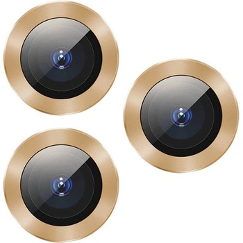 Baseus Протектор от закалено стъкло /Tempered Glass/ за задна камера, Baseus Alloy Protection Ring Lens Film (SGAPIPH58S-AJT0S), за Apple iPhone 11 Pro/Pro Max, златист (SGAPIPH58S-AJT0V / 46108)