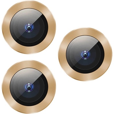 Baseus Протектор от закалено стъкло /Tempered Glass/ за задна камера, Baseus Alloy Protection Ring Lens Film (SGAPIPH58S-AJT0S), за Apple iPhone 11 Pro/Pro Max, златист (SGAPIPH58S-AJT0V / 46108)