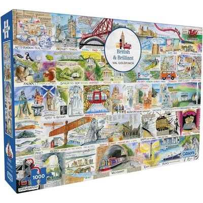 Gibsons Пъзел Gibsons от 1000 части - Британско и брилянтно (G7168)