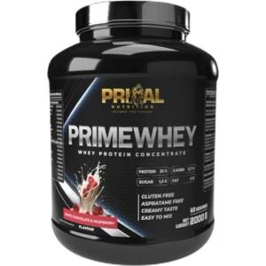 Primal Nutrition PRIMEWHEY Whey Protein Concentrate [2000 грама] Бял шоколад с малини