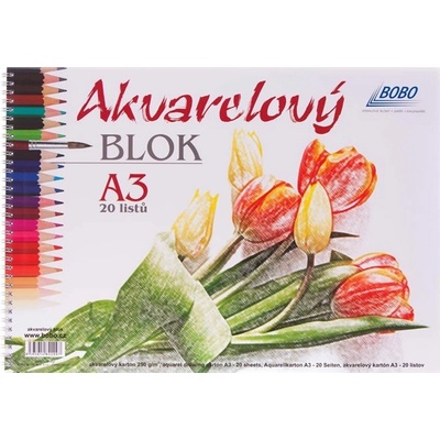 Bobo Watercolour Pad A3 250 g Skicár