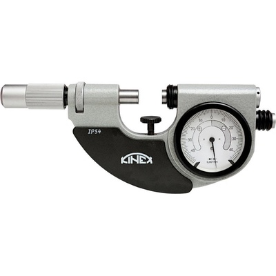 KINEX KI7126-02-025 Pasameter analógový Professional DIN 863 přesnost 0,001 mm 0-25 mm