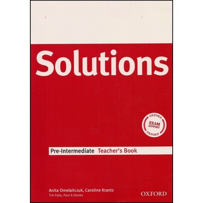 Maturita Solutions pre-intermediate Teacher's Book