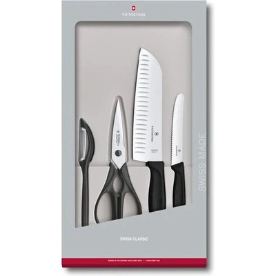 Victorinox sada kuchynských nožov 4-dielna čierna 6.7133