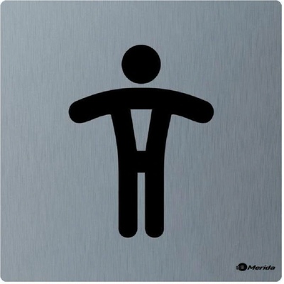 Merida STELLA - nerezový piktogram WC (páni), matný