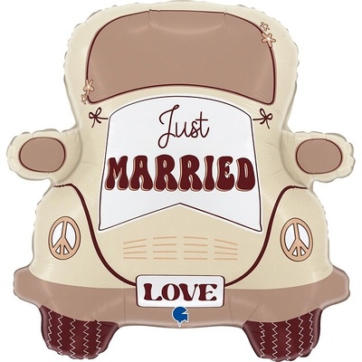 Grabo Balónek fóliový Just Married auto 66 cm