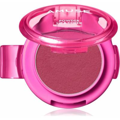 AMUSE Powder Lip & Cheek krémový púder na pery a líca 12 Berrish 4 g