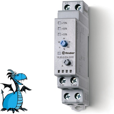 FINDER Generátor 19.50.0.024.0000, 0-10V DC, 1Z/10A, 24V AC/DC 195000240000