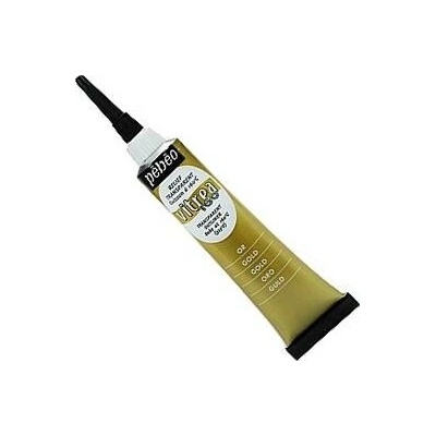 Pébéo Kontura na sklo Vitrea 160 zlatá vypalovací 20ml – Zboží Dáma