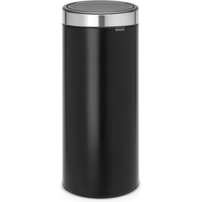 Brabantia Кош за смет Brabantia Touch Bin New 30L, Matt Black, FPP капак (650009)