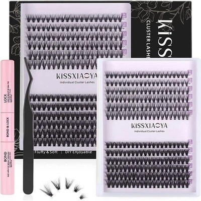 KISSXIAOYA Sada klipů a aplikátorů na řasy pro kutily sada pro domácí řasy s různými clustery – Zboží Dáma