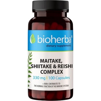 Bioherba Maitake, Shiitake, Reishi Complex 380 mg [100 капсули]
