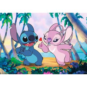 Trefl - Puzzle Premium Plus: Stitch & Angel - 1 000 piese