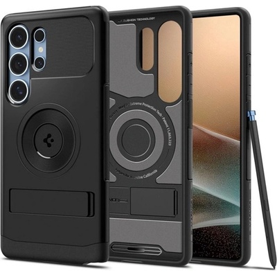Spigen Samsung S25 Ultra SPIGEN SLIM ARMOR MAG силиконов протектор за телефон, пластмасов заден капак, MagSafe, черен ACS08909 (ACS08909)