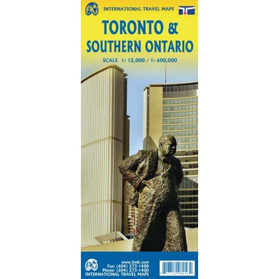 ITMB Publishing plán Toronto 1:12 t., Southern Ontario 1:600 t. ITM voděodol