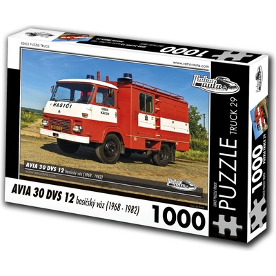 RETRO-AUTA TRUCK č.29 AVIA 30 DVS 12 hasičský vůz 1968-1982 1000 dílků