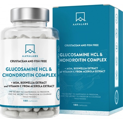 Aavalabs Glukosamin HCL & Chondroitin 180 kapslí