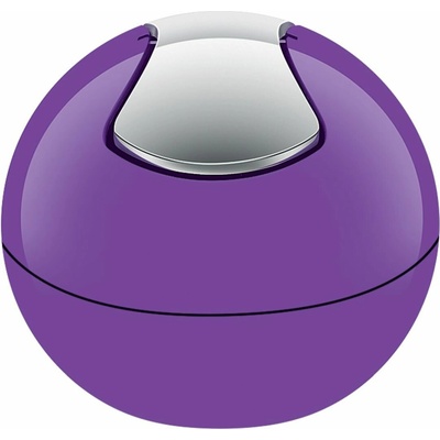 Spirella mini výklopný odpadkový koš Bowl, fialový, plast, 1 l