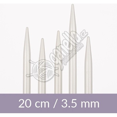 Ponožkové jehlice Drops 5x 03,5mm, hliník – Zboží Dáma