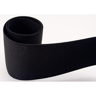 Prádlová guma - pevná - čierna - šírka 10 cm