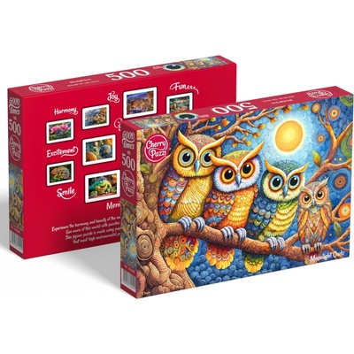 Cherry Pazzi Moonlight Owls 500 dílků